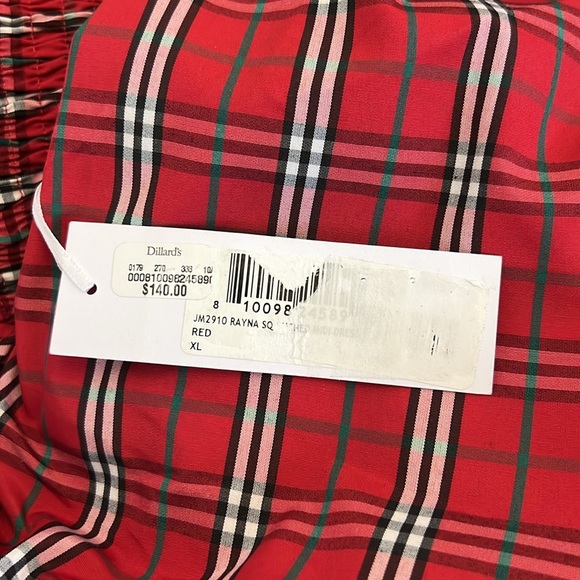 J Marie The Rayna Square Ruched Midi Dress - Picture 13 of 13